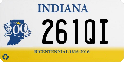 IN license plate 261QI