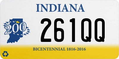 IN license plate 261QQ