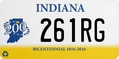 IN license plate 261RG