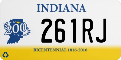 IN license plate 261RJ