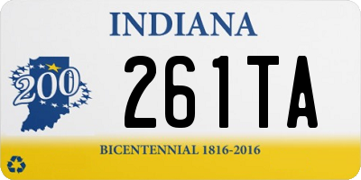 IN license plate 261TA