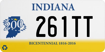 IN license plate 261TT