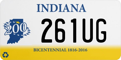 IN license plate 261UG