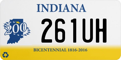 IN license plate 261UH