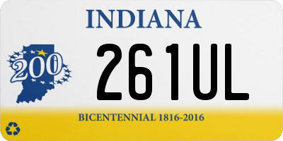 IN license plate 261UL