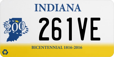 IN license plate 261VE