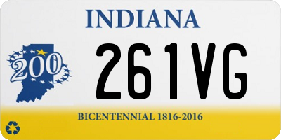 IN license plate 261VG