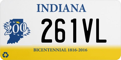 IN license plate 261VL