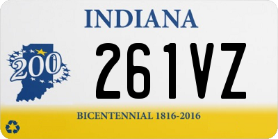 IN license plate 261VZ