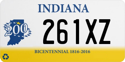 IN license plate 261XZ