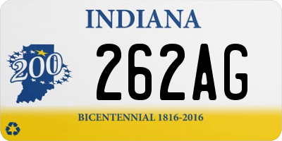 IN license plate 262AG