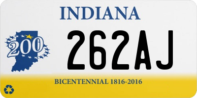 IN license plate 262AJ