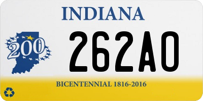 IN license plate 262AO