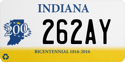 IN license plate 262AY