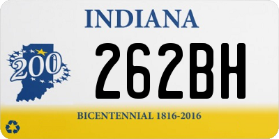 IN license plate 262BH