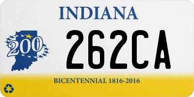 IN license plate 262CA