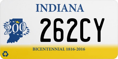 IN license plate 262CY