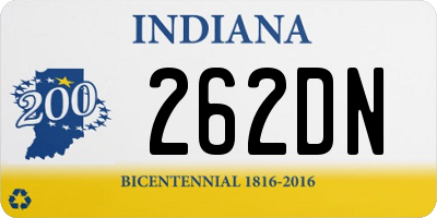 IN license plate 262DN