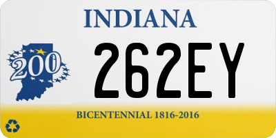 IN license plate 262EY