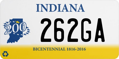 IN license plate 262GA