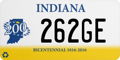 IN license plate 262GE