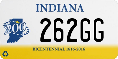 IN license plate 262GG