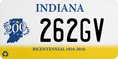 IN license plate 262GV