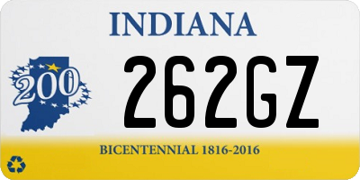 IN license plate 262GZ