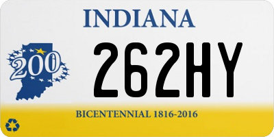 IN license plate 262HY