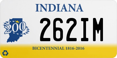 IN license plate 262IM