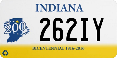 IN license plate 262IY