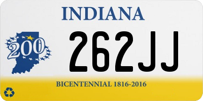 IN license plate 262JJ