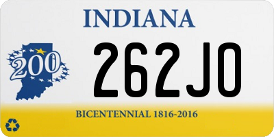 IN license plate 262JO