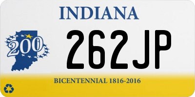 IN license plate 262JP