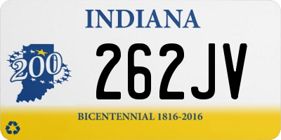 IN license plate 262JV