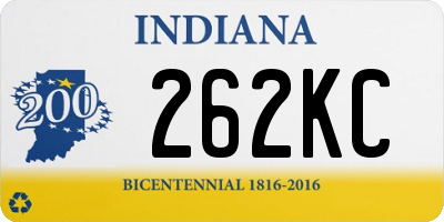 IN license plate 262KC