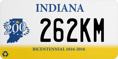 IN license plate 262KM