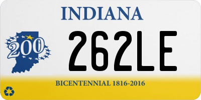 IN license plate 262LE