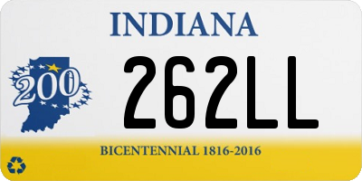 IN license plate 262LL