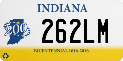 IN license plate 262LM