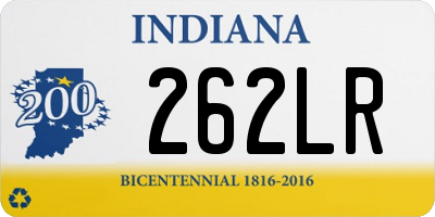 IN license plate 262LR