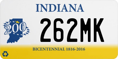 IN license plate 262MK