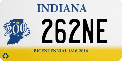 IN license plate 262NE