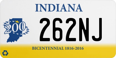 IN license plate 262NJ