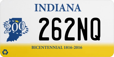 IN license plate 262NQ