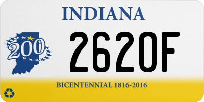 IN license plate 262OF