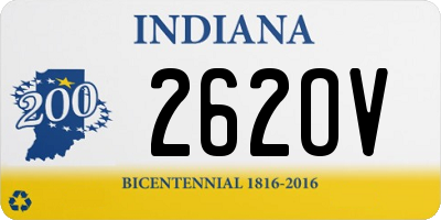 IN license plate 262OV