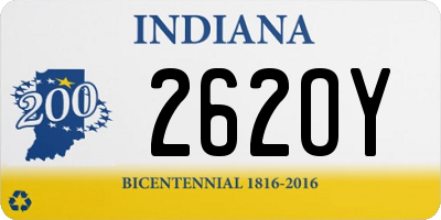 IN license plate 262OY