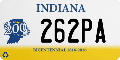 IN license plate 262PA