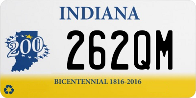 IN license plate 262QM